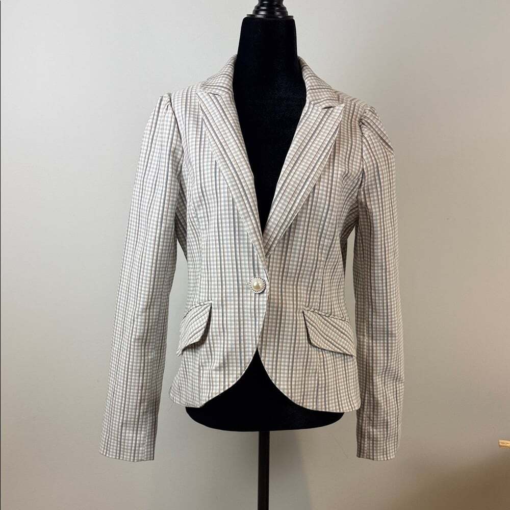 Autres Filles Checkered Blazer Size Medium